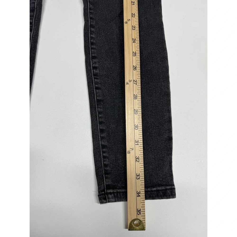 EVERLANE Women's Black Wash High Rise Ankle Skinny Jeans Size 28 - Picture 6 of 13